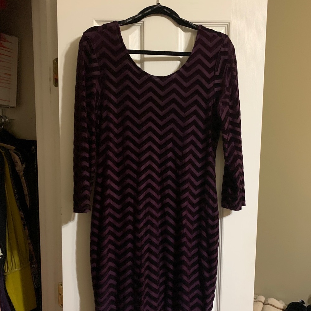 Crushed Velvet Bodycon Dress